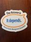 it depends